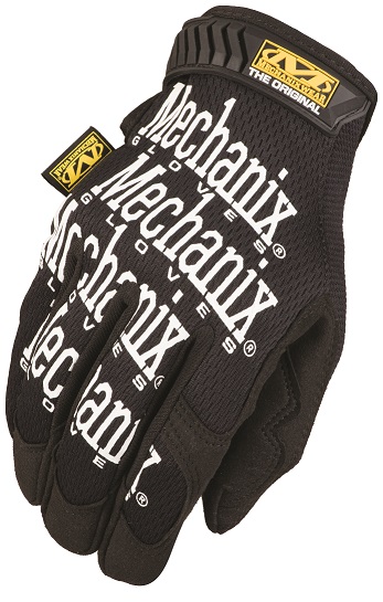 Gloves, Mechanixwear, Mechanix Original, Form Fitting, Dual Layered Fingertips And Thumb, Black, Large - Mechanics Gloves